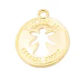Goldener Legierungsanhänger mit Engelausschnitt und Gravur YOU ARE MY SPECIAL ANGEL - Gold