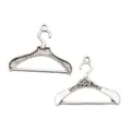 Retro zilveren hanger bedels in de vorm van een kledinghanger voor DIY sieraden maken - Antiek Zilver