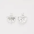 Silver vintage scallop shell alloy pendants for DIY jewelry making accessories - Bright Silver