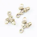 Vintage gold alloy double pine cone charms for DIY necklace and bracelet jewelry - Antique Gold