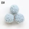 Light blue wool felt balls for DIY crafts and jewelry making, set of 3 items 8# - Style 8# (Small) / Light Blue