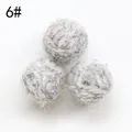 DIY mixed grey wool felt balls for jewelry making, variant 6 with soft fiber texture - Style 6# (Small)