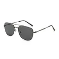 Lunettes de soleil aviateur classiques avec monture métallique à double pont gris foncé - Monture Gunmetal Verres Gris