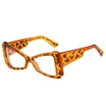 Lunettes de soleil œil de chat à monture écaille de tortue et verres clairs transparents - Monture Écaille Verres Transparents