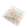 Pack de 100 cierres dorados para pendientes con discos de plástico transparente suave - Cierre de pendiente tipo platillo (174SD) / Paquete de 100 piezas / Dorado