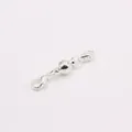 Cierre magnético plateado con mosquetones para collares y pulseras de joyería - 6mm / Plateado