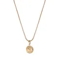 Minimalistische goldene Basketball-Halskette mit detaillierter Sportball-Textur - Basketball / Gold