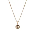 Collier avec pendentif ballon de football doré 3D et chaîne box pour passionnés - Ballon de football américain / Or