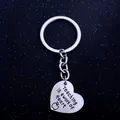 Detailed view of silver heart pendant keychain with teacher appreciation engraving - Silver Engraved Heart (V267)