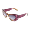 Retro cat-eye sunglasses with purple gradient frame and high-quality polarized lenses - Gradient Purple Style / Tea Purple Frame Gradient Gray Lens