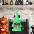 Gnomo di Frankenstein in peluche verde con barba grigia per decorazione di Halloween - Stile Mostro / Verde