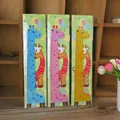 Creative giraffe shaped 15cm plastic ruler set in blue, pink, and yellow colors - 15CM / Mixed Colors