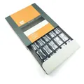 Boxed set of EISEN single-hole pencil sharpeners with metal blades in a minimalist tray - Silver