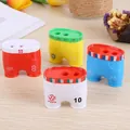 Creative soccer shorts double-hole pencil sharpener set in four vibrant colors - Multi-color