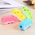 Cartoon caterpillar pencil sharpener for kids in four bright assorted colors on desk - Mixed Colors