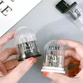 Minimalist transparent double-hole pencil sharpener in black and white colors - Multicolor