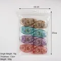 8er-Pack doppelseitige Kleberoller in bunten Farben mit einer praktischen Zippertasche - 0103 Klebeband 8m*8mm (8 Stk/Beutel)