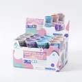 Pack de 24 sacapuntas Morandi de doble orificio en caja expositora para oficina y escuela - Estilo Redondo (328)