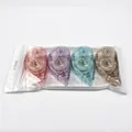 Set of 4 colorful glue tape rollers 8m x 8mm for scrapbooking and school stationery - Pink Purple Blue And Brown Assorted Style (NO.0103)