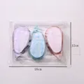 Three colorful adhesive dot rollers in a transparent zipper bag with 16cm x 12cm dimensions - Mixed 3 Colors