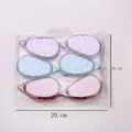 Pack of 6 colorful double-sided dot glue tape rollers in a 20x16cm storage bag - Mixed 3 Colors