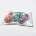 Three-pack 8m x 8mm colorful glue tape rollers in pink cyan and purple cases - Pink Cyan And Purple Pastel Style (NO.0103)