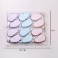 Pack de 12 cintas adhesivas de doble cara en tonos pastel en bolsa transparente con cremallera - 3 colores mezclados