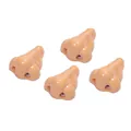 Funny nose-shaped pencil sharpener made of skin-toned plastic for school kids - Nude