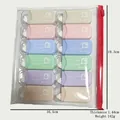 12-pack of 6m double-sided adhesive dot tapes in macaron colors with a clear storage bag - 6M*6mm Glue Tape / 12pcs/bag