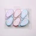 6er-Pack bunte Kleberoller in transparenter Tasche mit blauen und rosa Gehäusen - 0116 Klebeband 10m*8mm (6 Stk/Beutel)