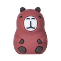 Temperamatite capybara in silicone marrone rossastro per cancelleria scolastica di studenti - Senza scatola / Marrone Scuro
