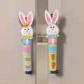 Easter rabbit handle covers for refrigerator featuring cute 3D bunny and carrot designs - Rabbit Style