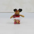Pot à bonbons de Noël renne en forme d'étoile avec peluche et bonbons colorés - Pentagramme / Élan