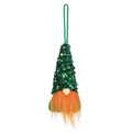 Saint Patrick's Day gnome ornament featuring a green sequin hat and orange plush beard - Sequin Style