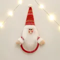 Anello portasciugamani Babbo Natale con cappello rosso e barba di peluche natalizia - Bordeaux (Stile Babbo Natale)