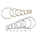 Minimalist gold and silver plated hoop earring set with sizes from 12mm to 40mm - 12mm / Gold