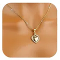 Elegant gold brass heart pendant necklace with white crystals on a mannequin - Diamond Halo Heart Style (x466) / 14k / Gold