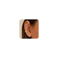 Elegant gold-plated cubic zirconia earring set featuring cross studs and layered ear cuffs - Gold Flower Stud Ear Cuff And Cross Earring Set(e1517) / 14K Gold / 3 Pieces/Pack / Gold