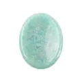 Pierre de pouce ovale en aventurine verte naturelle polie pour la lithothérapie - Amazonite / 45*35*8mm