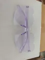 Lunettes de soleil transparentes violet clair en forme de cœur pour hommes et femmes - Violet Clair