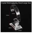 Large clear acrylic watch display stand for jewelry store storage and showcase - Crystal Watch Stand - Large