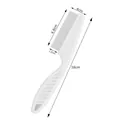 Large white pet flea comb with fine steel needles and precise size dimensions - Large Flea Comb / White