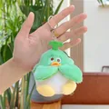 Dettaglio del portachiavi a forma di anatroccolo di peluche con germoglio verde - Circa 9cm / Verde (Con Catena)