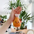 Porte-clés en peluche cuisse de poulet frit mignon avec une petite cuillère rouge - Pilon (Chaîne Standard) / 8 cm - 10 cm