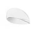 Elastic white breathable yoga headband for sports and running workout for men and women - White
