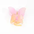 Pink and orange gradient butterfly hair claw clip with a golden metal spring - Gradient Purple