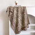 Retro-Schal mit Leopardenmuster und Fransen, modischer Winterschal für Damen - 185x65cm / Khaki