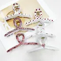 Set di 6 mollette per capelli a pois e cuori con design classico a incrocio per donne - Modelli Incrocio Misti