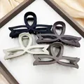 Elegant matte bow hair claw clips in four colors: black, cream, coffee, and taupe - Mixed Colors