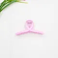Molla per capelli rosa opaco con design a nastro intrecciato per coda di cavallo - Rosa Coreano